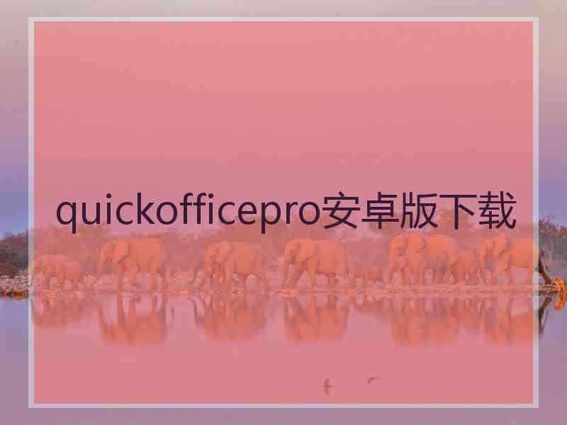 quickofficepro安卓版下载