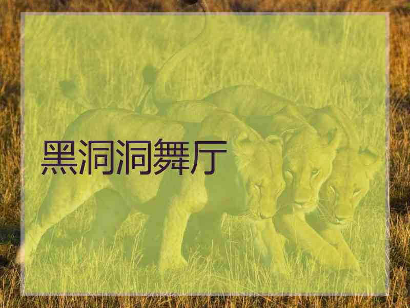 黑洞洞舞厅