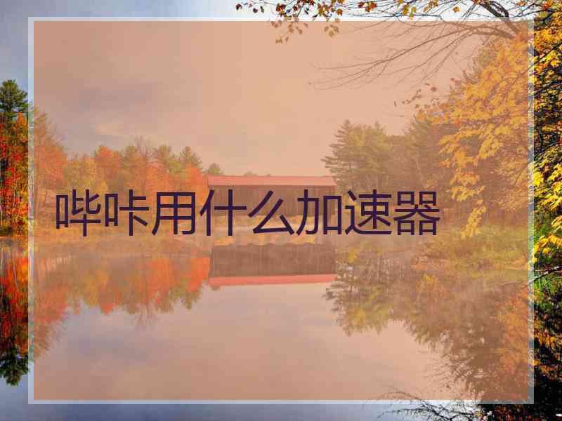 哔咔用什么加速器