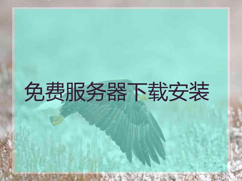 免费服务器下载安装