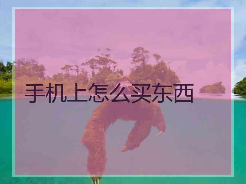 手机上怎么买东西