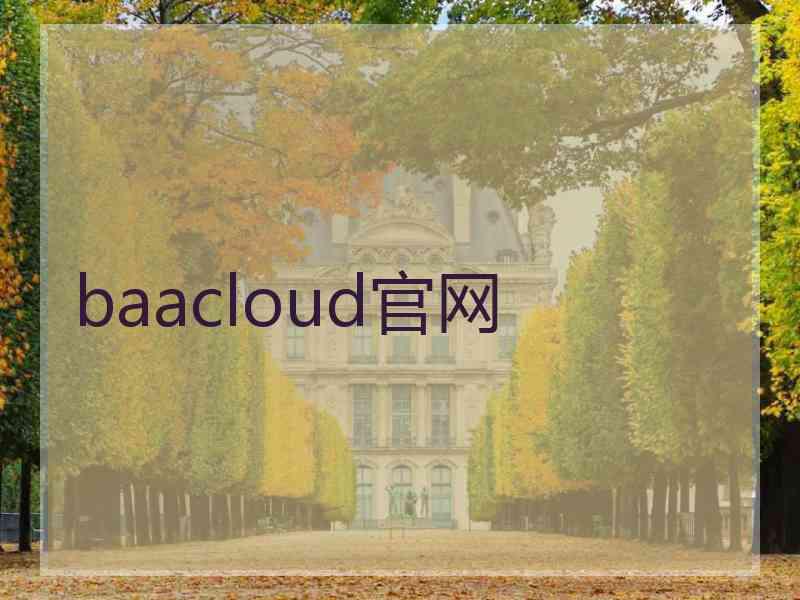 baacloud官网