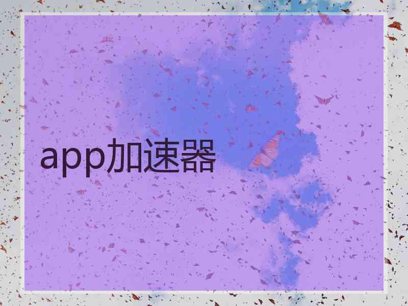 app加速器